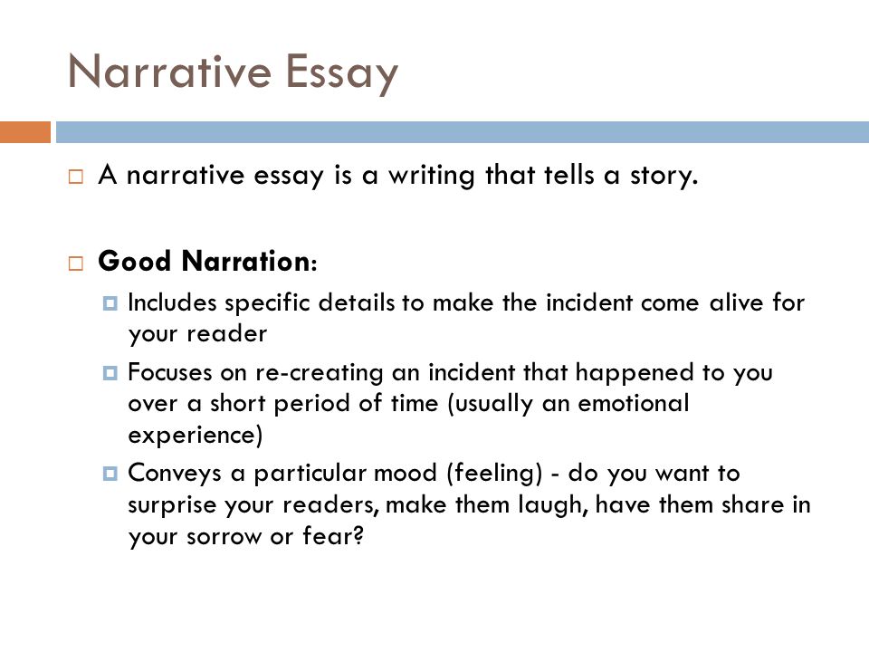narrative essay powerpoint