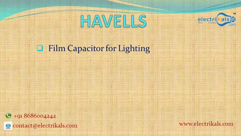  Film Capacitor for Lighting