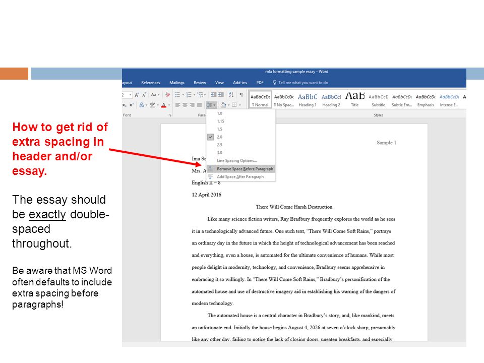 how to mla header