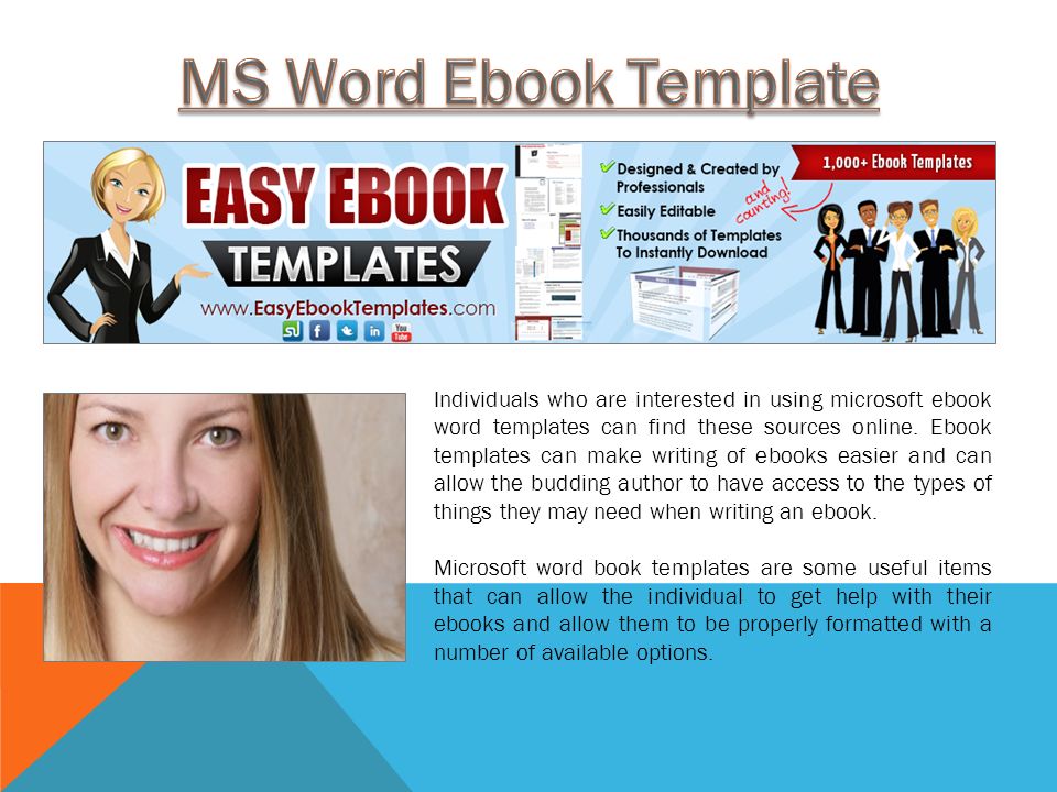 Individuals who are interested in using microsoft ebook word templates can find these sources online.