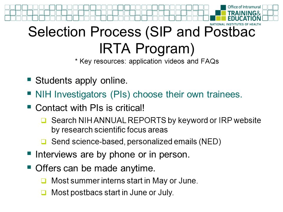 intramural training opportunities at the nih m sokolove nih sip cover letter sample