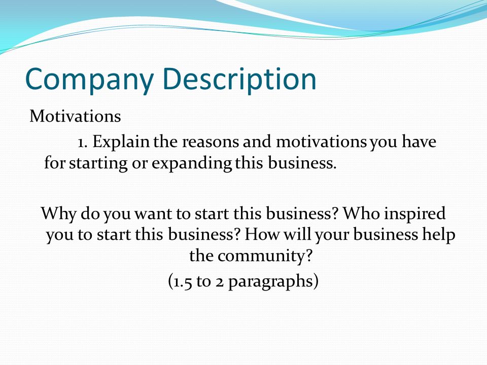 company description