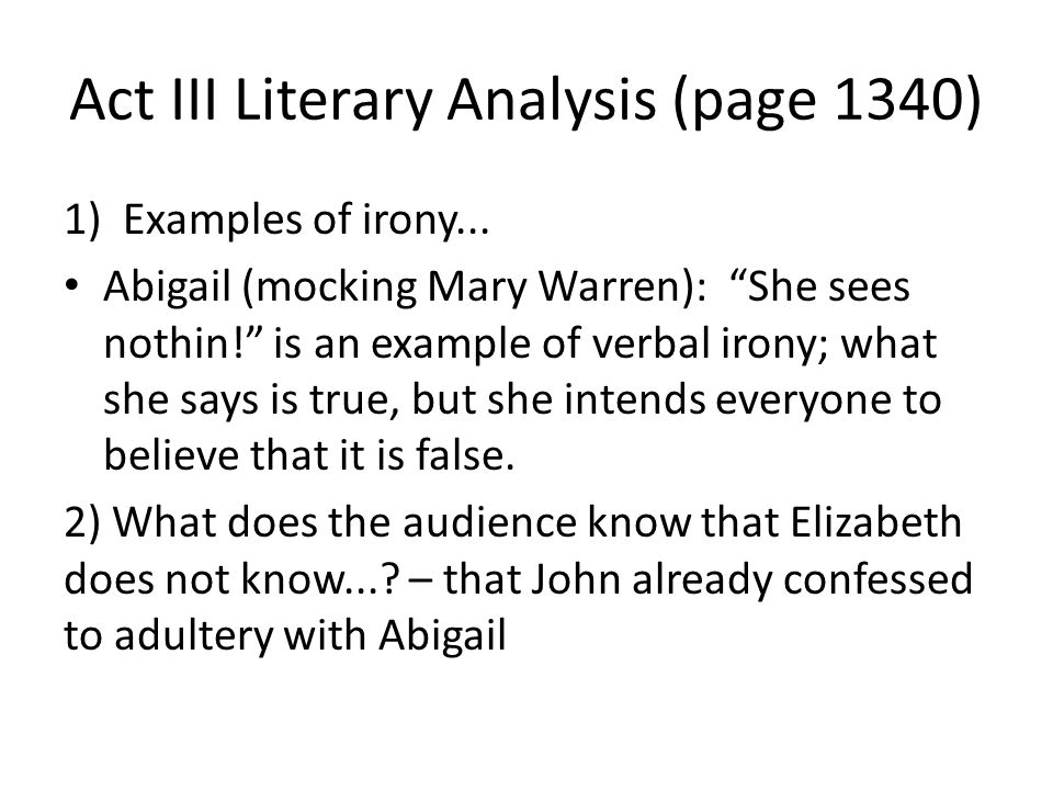 The Crucible Analysis Essay