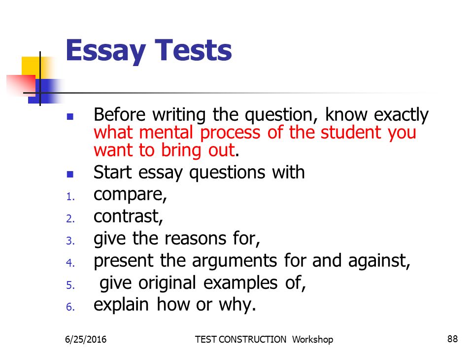 essay construction