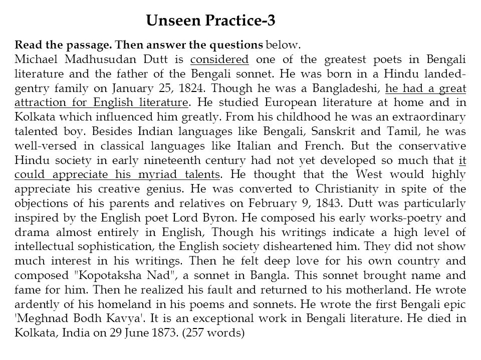 Worksheets Read The Passage read the passage then answer questions below michael 1 passage