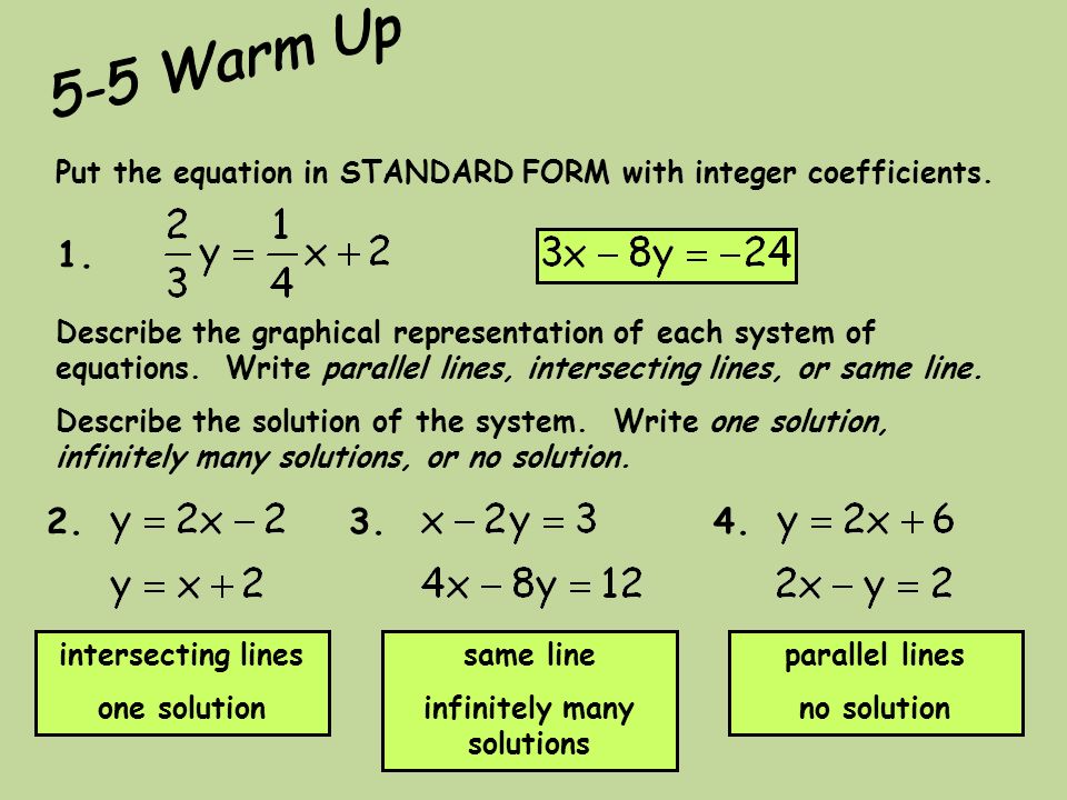 write an equation in standard form coursework service standard line form