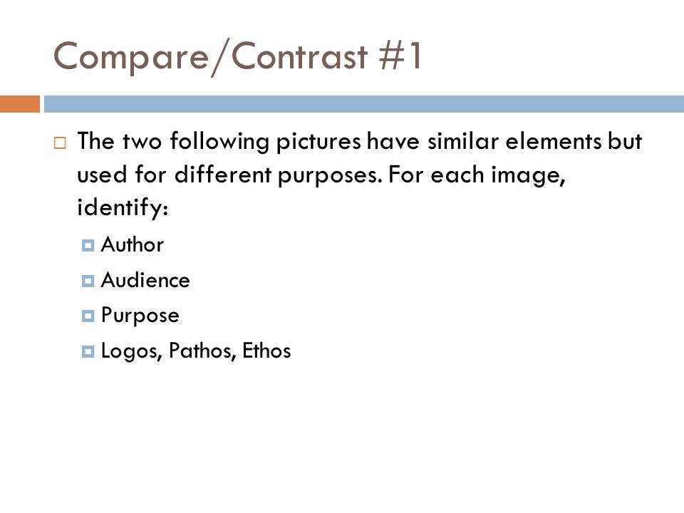 Compare And Contrast Assignment