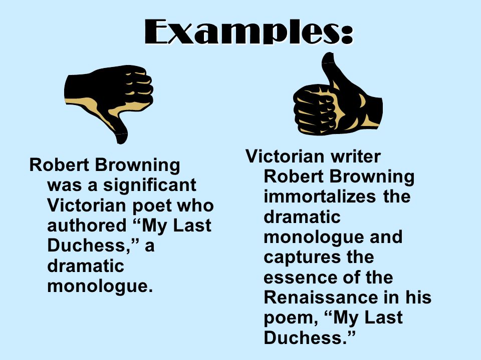 an examination of the speakers in the poem my last duchess by robert browning an examination of the speakers in the poem my last duchess by robert browning