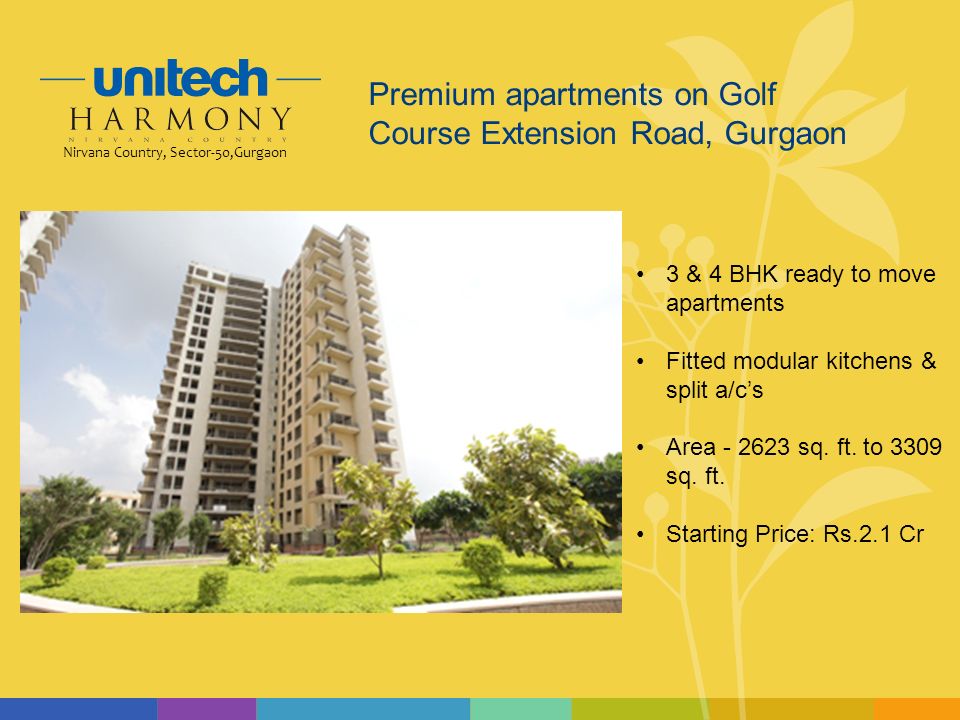 3 & 4 BHK ready to move apartments Fitted modular kitchens & split a/c’s Area sq.
