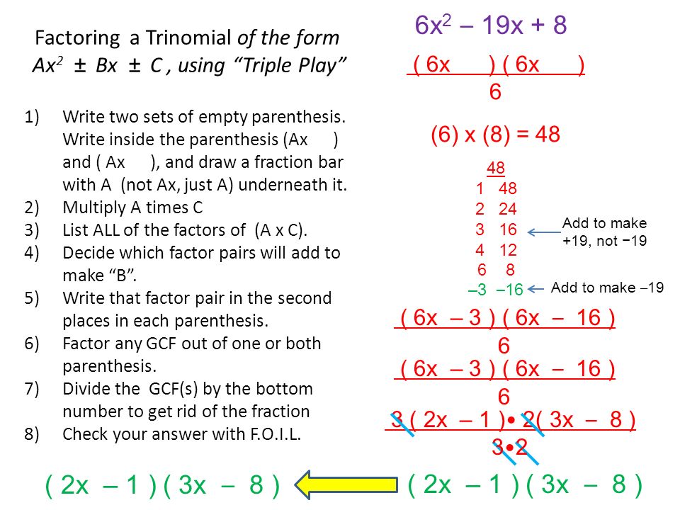 factoring polynomials factoring is the process of changing a 2 3 times 2 3 in fraction form