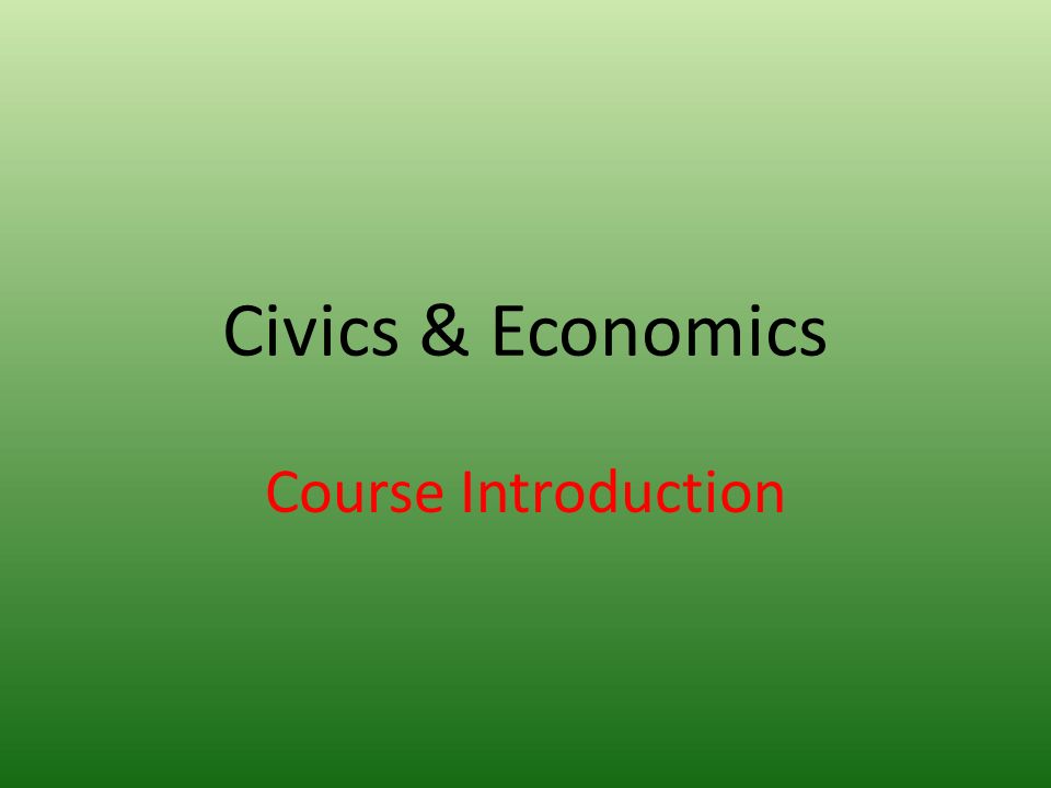 introductory course in economics This course teaches the core principles of economics using a collection of experiments and workbooks in the experiments, students become traders in a market and attempt to make profitable deals with one another at the conclusion of the experiment, the data are used to form a customized, online. introductory course in economics This course teaches the core principles of economics using a collection of experiments and workbooks in the experiments, students become traders in a market and attempt to make profitable deals with one another at the conclusion of the experiment, the data are used to form a customized, online.