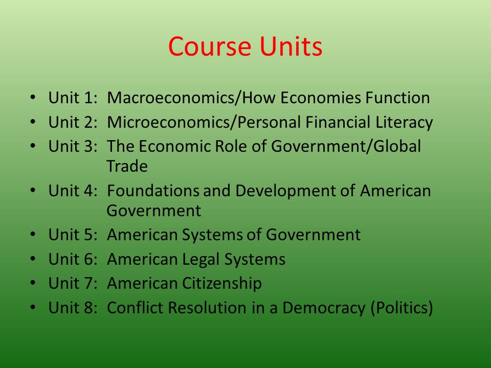 economics unit 3 economies of