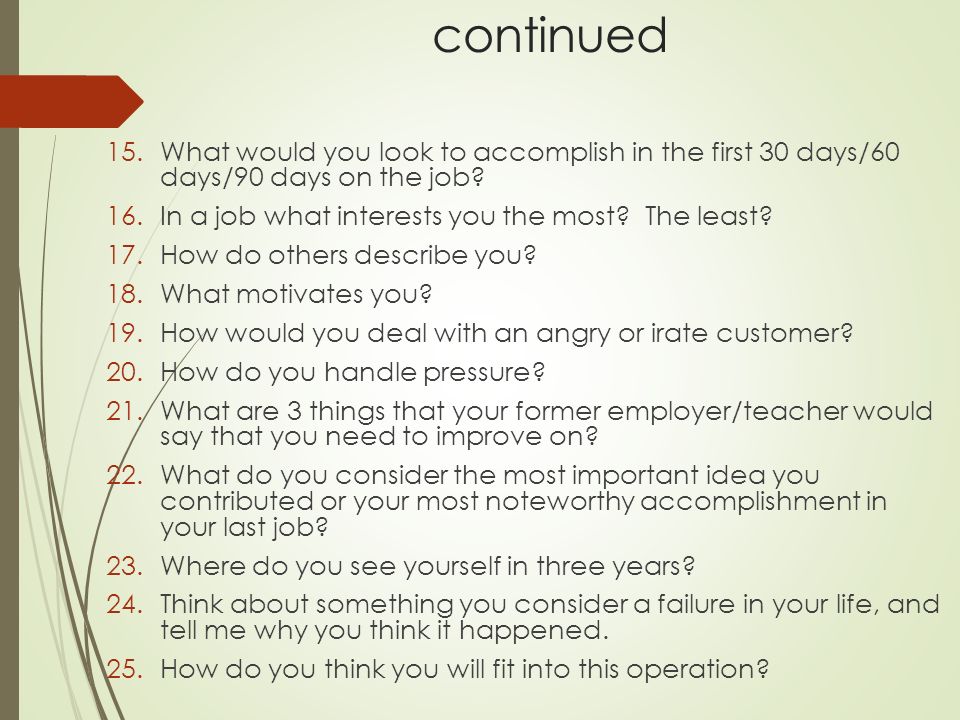 interview questions what motivates you