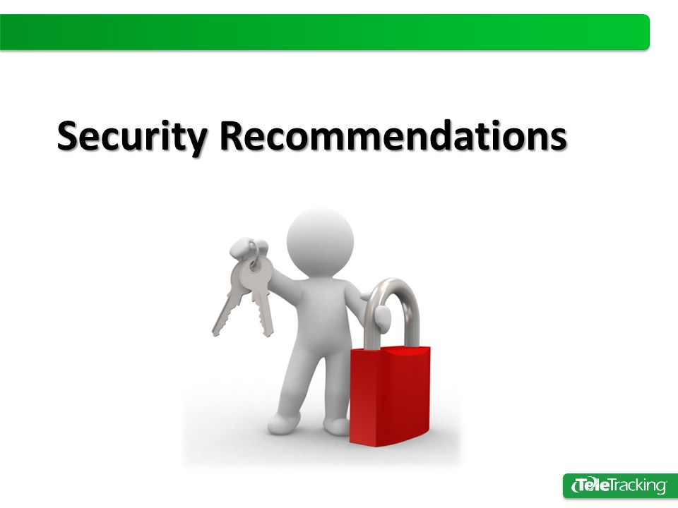 Security Recommendations
