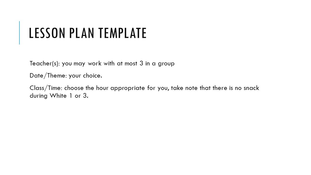 lesson plan templates for teachers