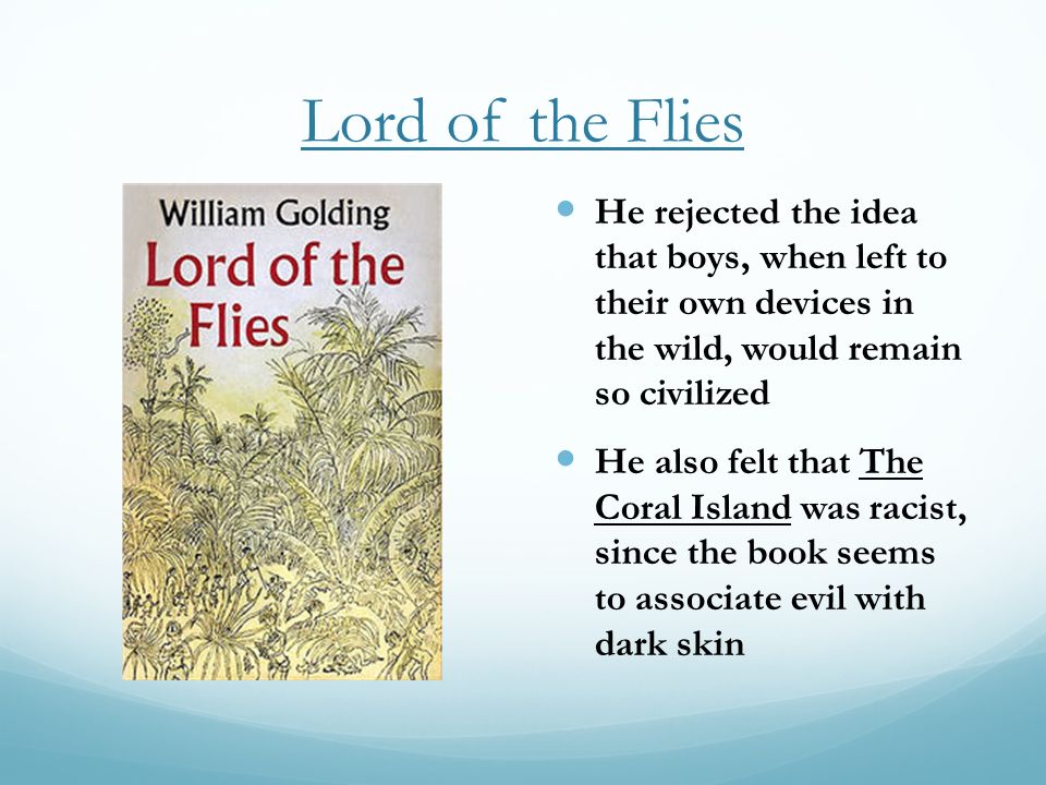 a continuance of moral integrity in lord of the flies by william golding Get an answer for 'does william golding offer any optimism in lord of the flies william golding wrote lord of the flies was as an a moral integrity. a continuance of moral integrity in lord of the flies by william golding Get an answer for 'does william golding offer any optimism in lord of the flies william golding wrote lord of the flies was as an a moral integrity.