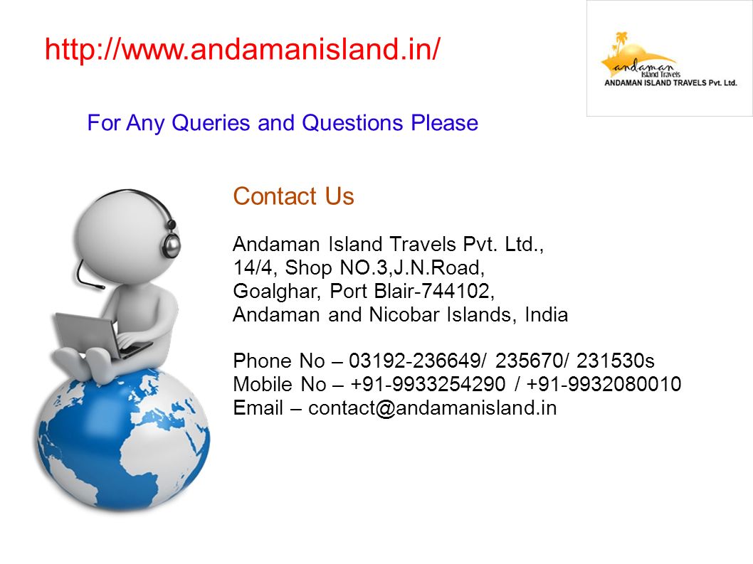 Contact Us Andaman Island Travels Pvt.
