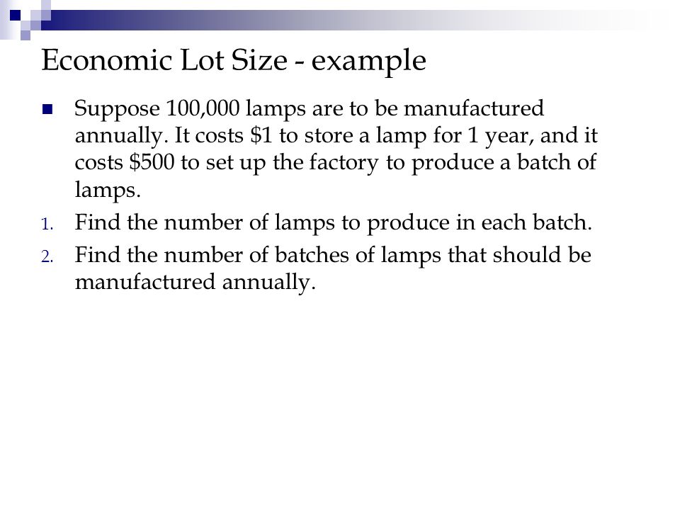applications of the derivative chapter 14 ch 14 applications of find a lot size