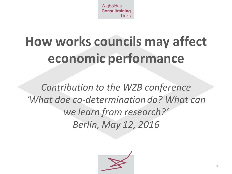 how works councils may affect economic performance contribution to how works
