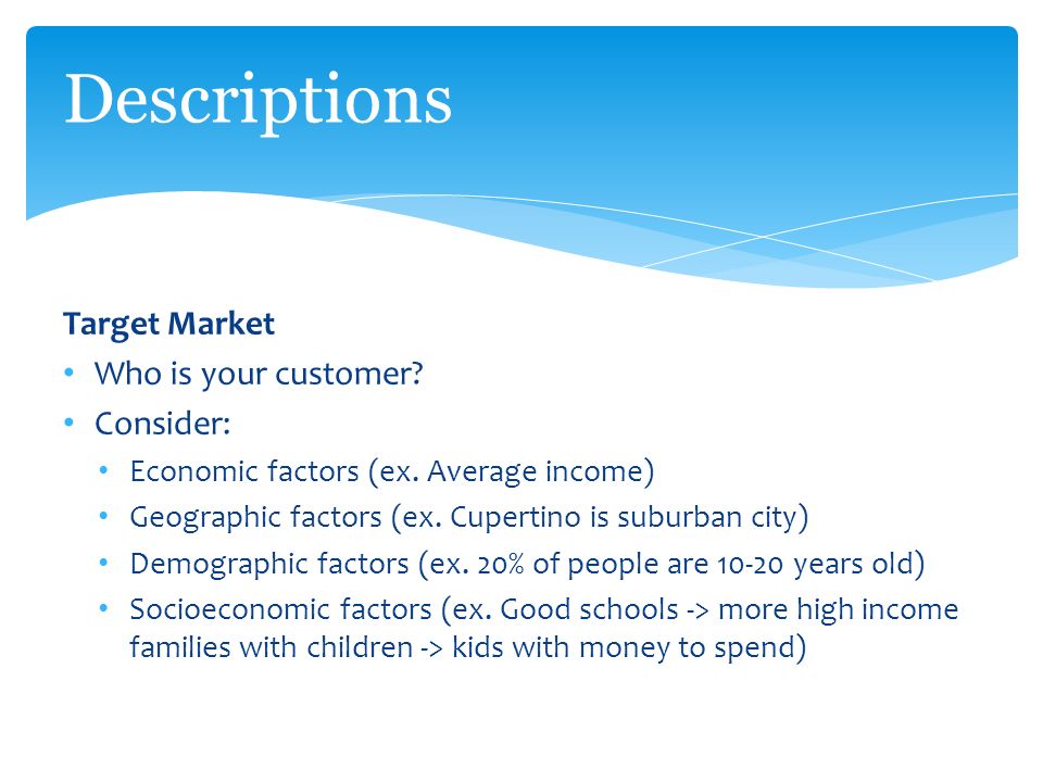 factors affecting target market factors affecting target market