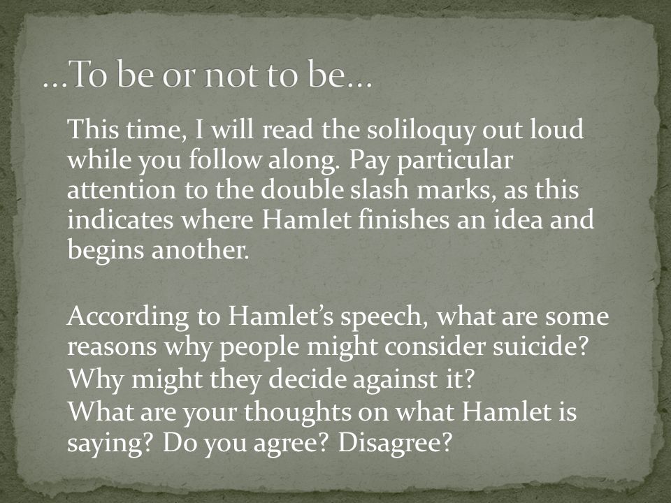 Hamlet 7 soliloquies essay