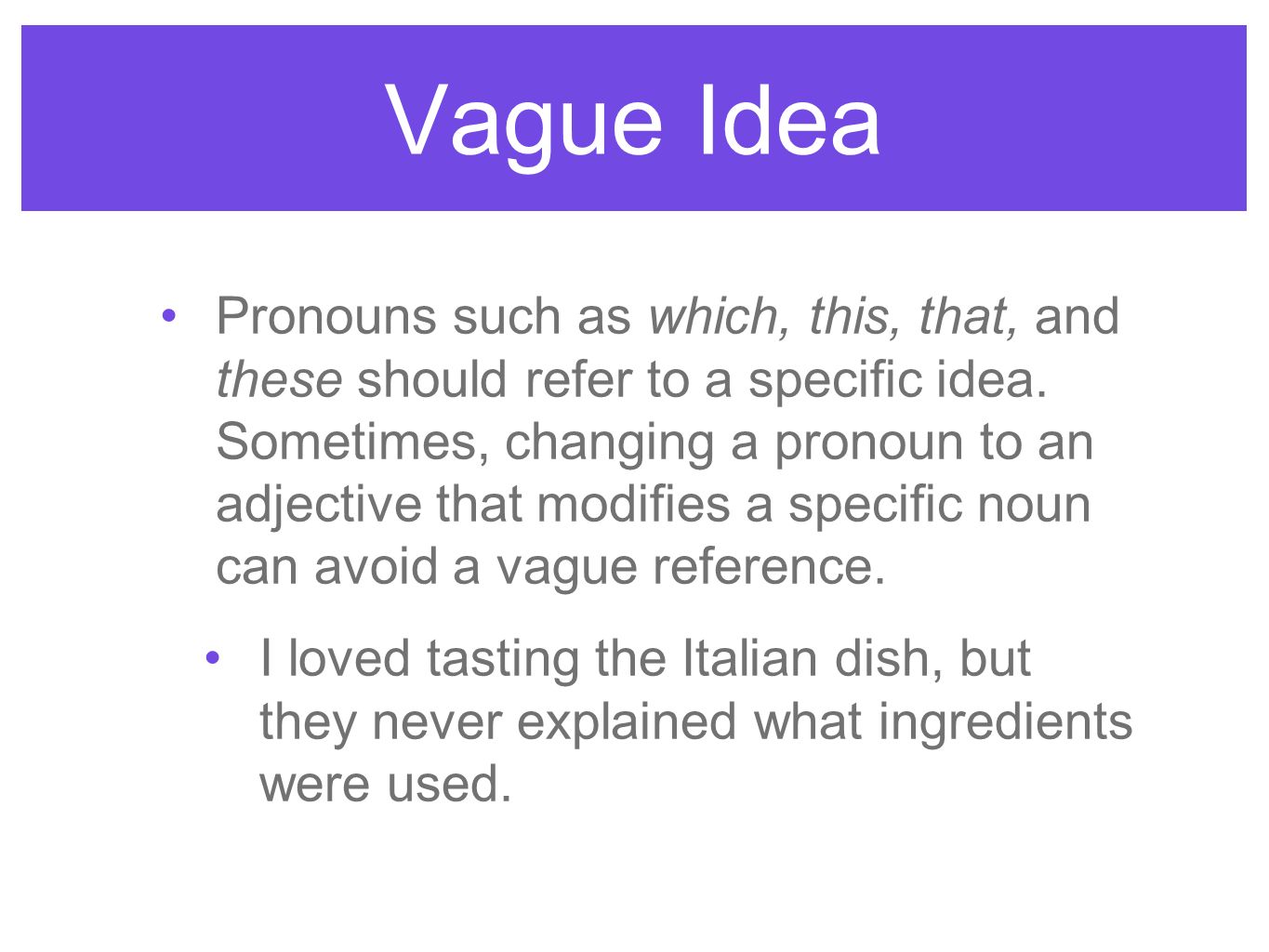 an introduction to vague pronoun references Using pronouns pronoun reference pronouns usually refer to other words, called their antecedents because they (should) come before the pronoun a pronoun's. an introduction to vague pronoun references Using pronouns pronoun reference pronouns usually refer to other words, called their antecedents because they (should) come before the pronoun a pronoun's.