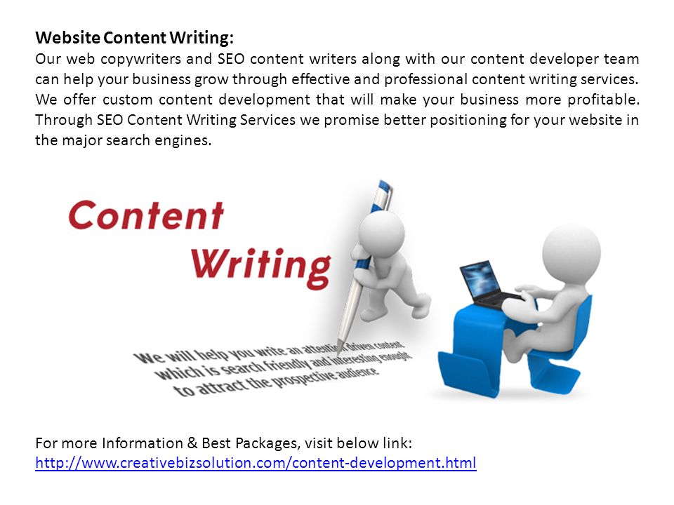 Website Content Writing: Our web copywriters and SEO content writers along with our content developer team can help your business grow through effective and professional content writing services.