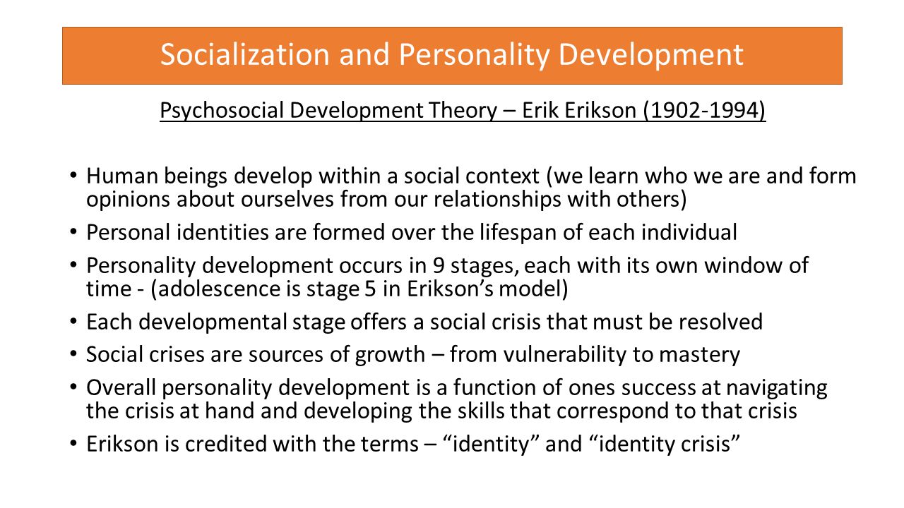 an evaluation of erik eriksons psychosocial model an evaluation of erik eriksons psychosocial model