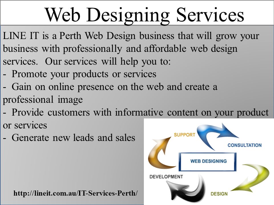 Web Designing Services LINE IT is a Perth Web Design business that will grow your business with professionally and affordable web design services.