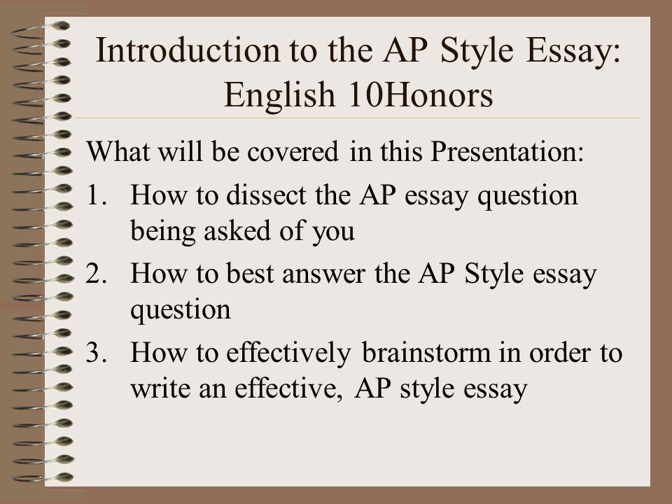 How to write in ap style