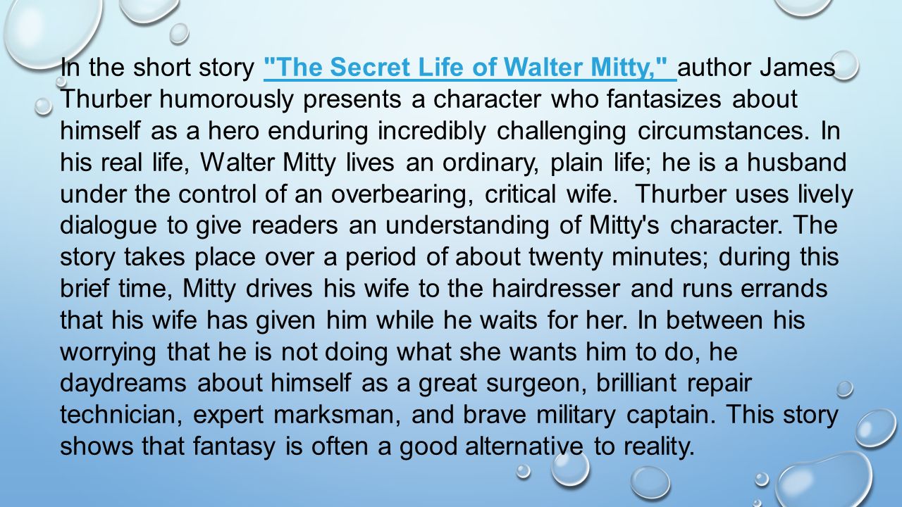 Kate Chopin Essay A Literary Critic Of The Secret Life Of Walter Mitty Essay Start Studying Allusions And Literary Property Law Essay also Ray Charles Essay A Literary Critic Of The Secret Life Of Walter Mitty Essay Term Renaissance Essay