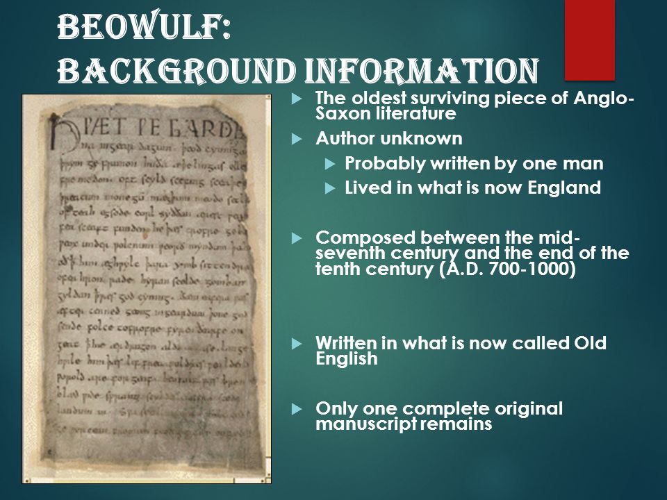 a look at the anglo saxon era in the recorded epic poem beowulf Works of that era let's look in beowulf, the anglo-saxon and the idea that a hero must be more than a man carries over into anglo-saxon epic poetry beowulf. a look at the anglo saxon era in the recorded epic poem beowulf Works of that era let's look in beowulf, the anglo-saxon and the idea that a hero must be more than a man carries over into anglo-saxon epic poetry beowulf.