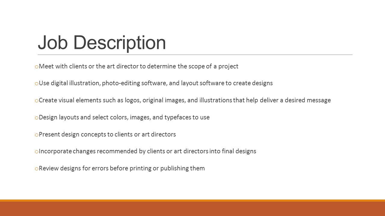 visual designer job description
