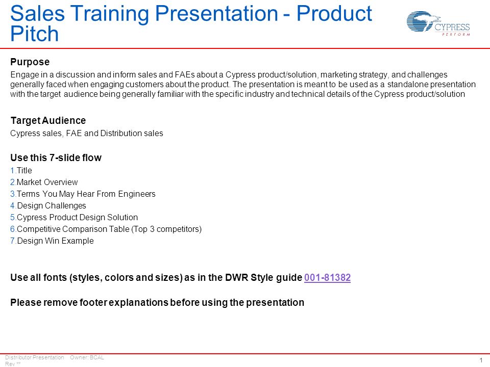 sales training presentations