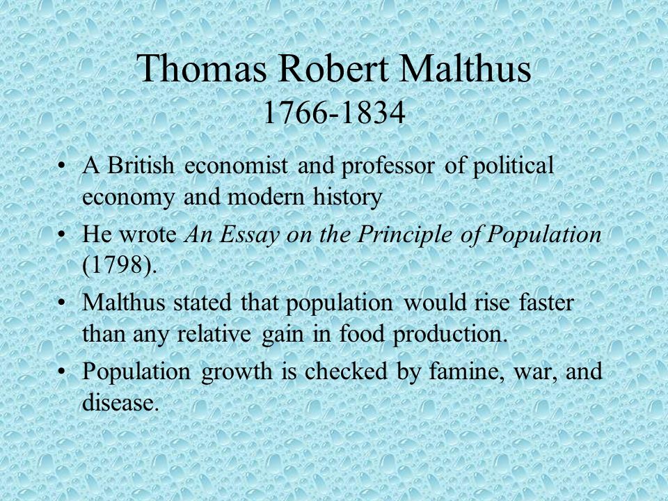 essay on principle of population malthus essay on principle of population malthus