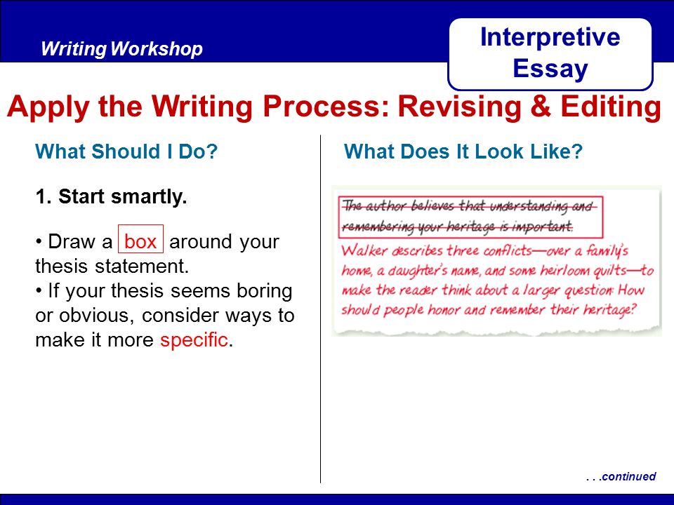 What Should A Thesis Statement Look Like