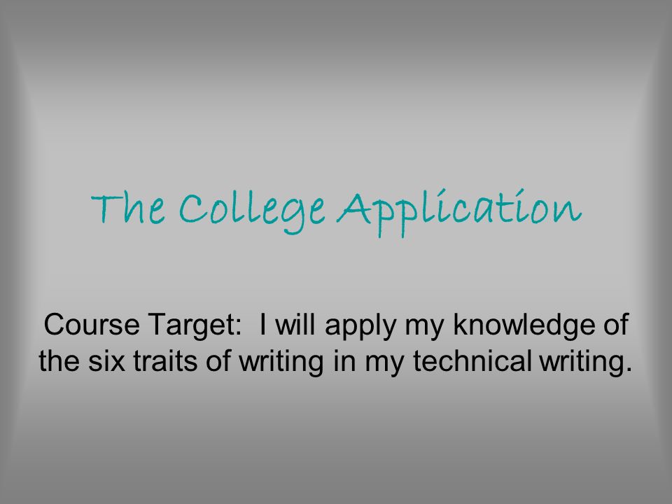 writing in college