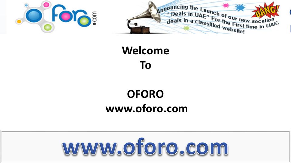 Welcome To OFORO