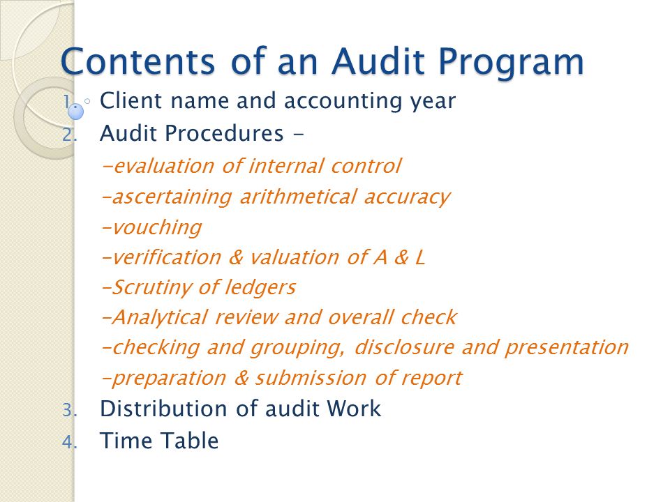auditing chapter 4 auditing chapter 4