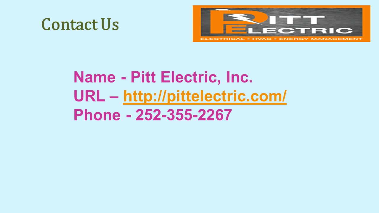 Contact Us Name - Pitt Electric, Inc.