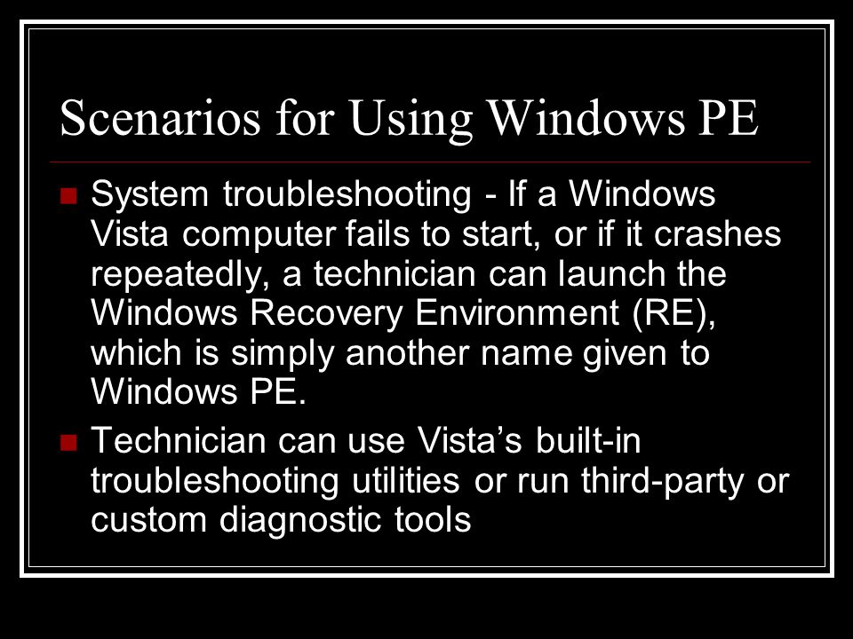 What To Do If Windows Vista Fails To Start A New Line