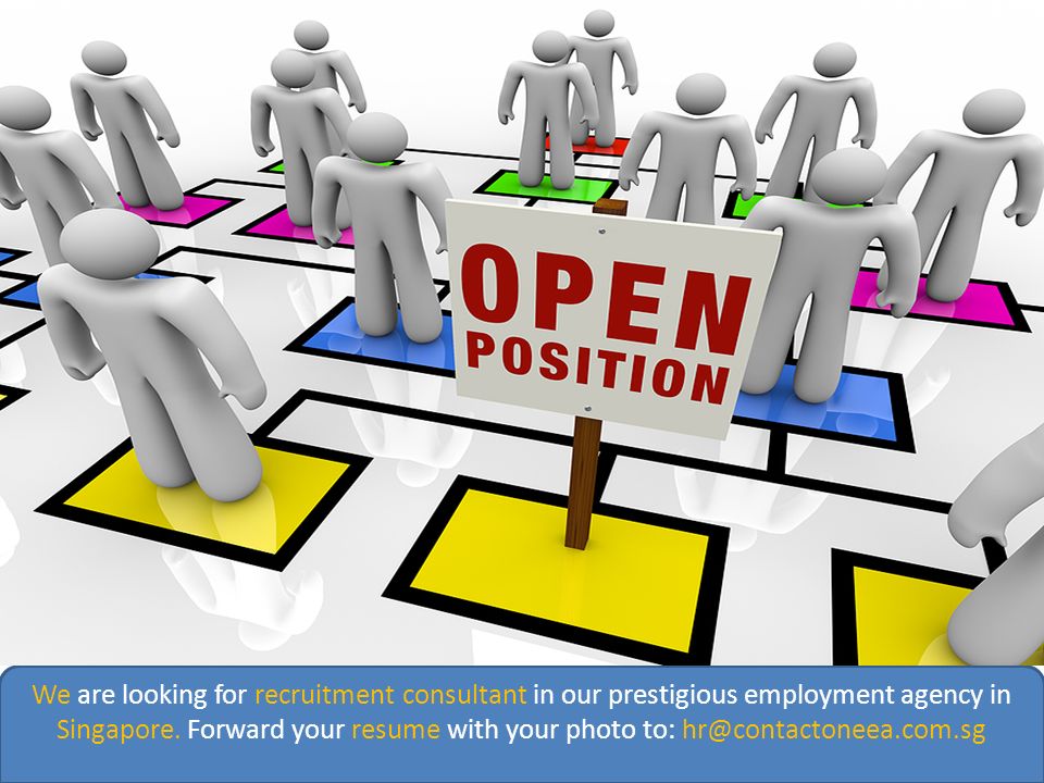 We are looking for recruitment consultant in our prestigious employment agency in Singapore.