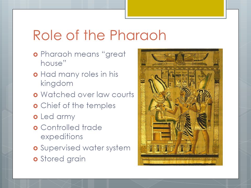 the role of the pharoah in What are the duties of a pharaoh what was the religious role of a pharaoh what is a political difference between mesopotamia & egypt related articles. the role of the pharoah in What are the duties of a pharaoh what was the religious role of a pharaoh what is a political difference between mesopotamia & egypt related articles.