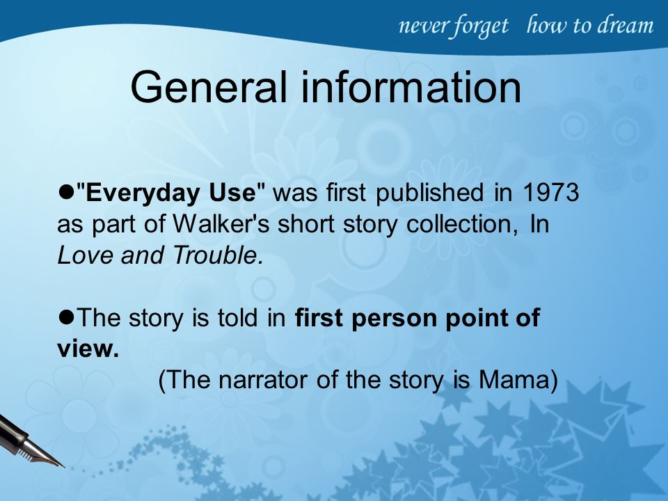 everyday use by alice walker short story essay everyday use by alice walker short story essay