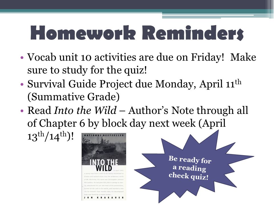 warm up reminders today you