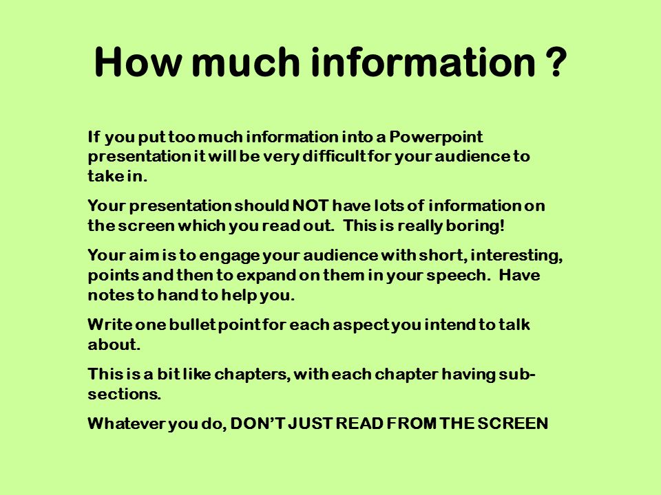 powerpoint presentation rules