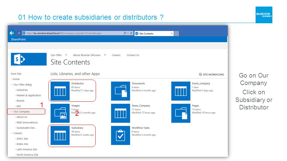 01 How to create subsidiaries or distributors .
