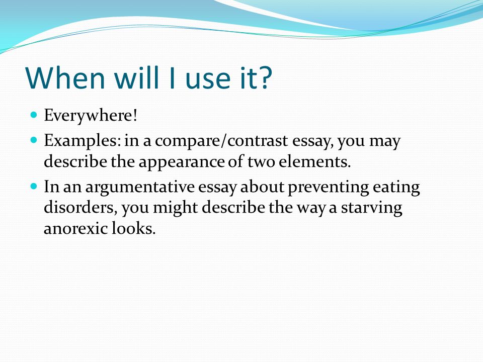 Descriptive Essay