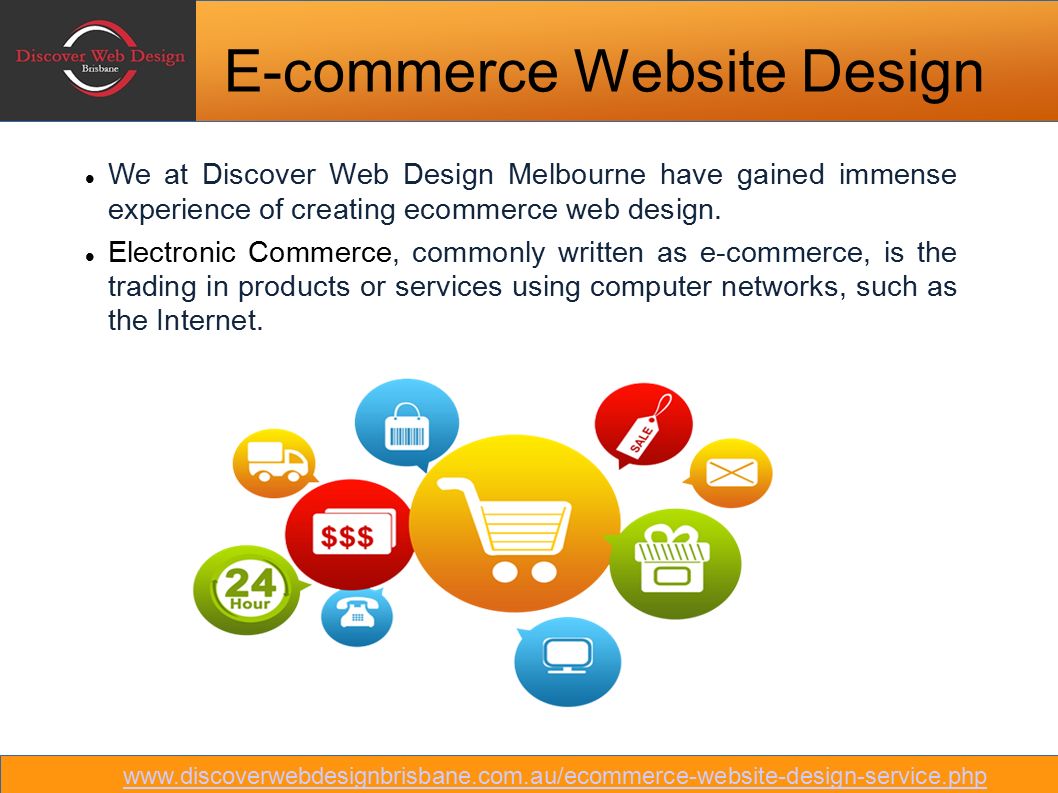 E-commerce Website Design We at Discover Web Design Melbourne have gained immense experience of creating ecommerce web design.