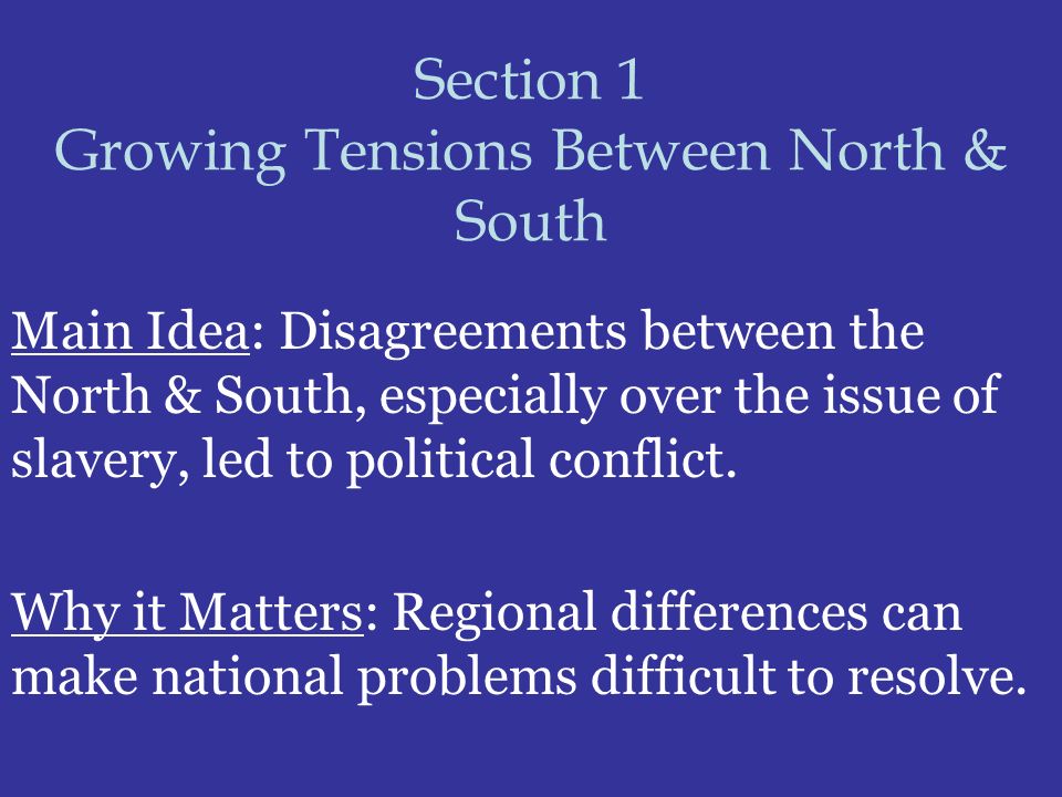 sectional tension between north and south essay sectional tension between north and south essay
